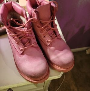 Pink Timberland Boots